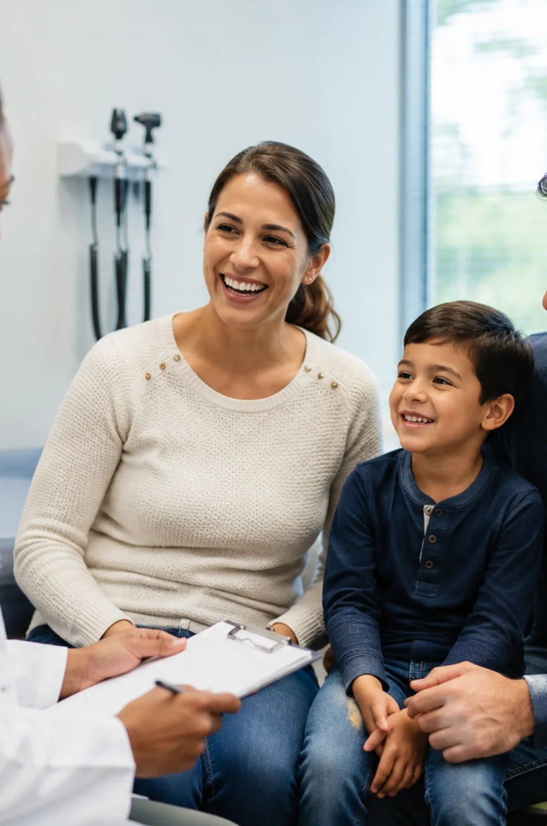 Family getting care at somaform health in Tewskbury